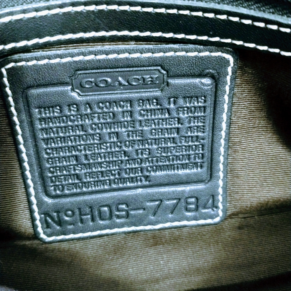 Coach Black Leather Shoulder Bag - Picture 3 of 16